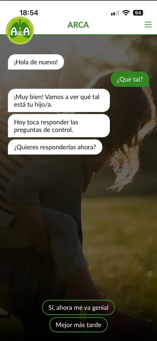 App Cohorte ARCA: qüestionari de seguiment