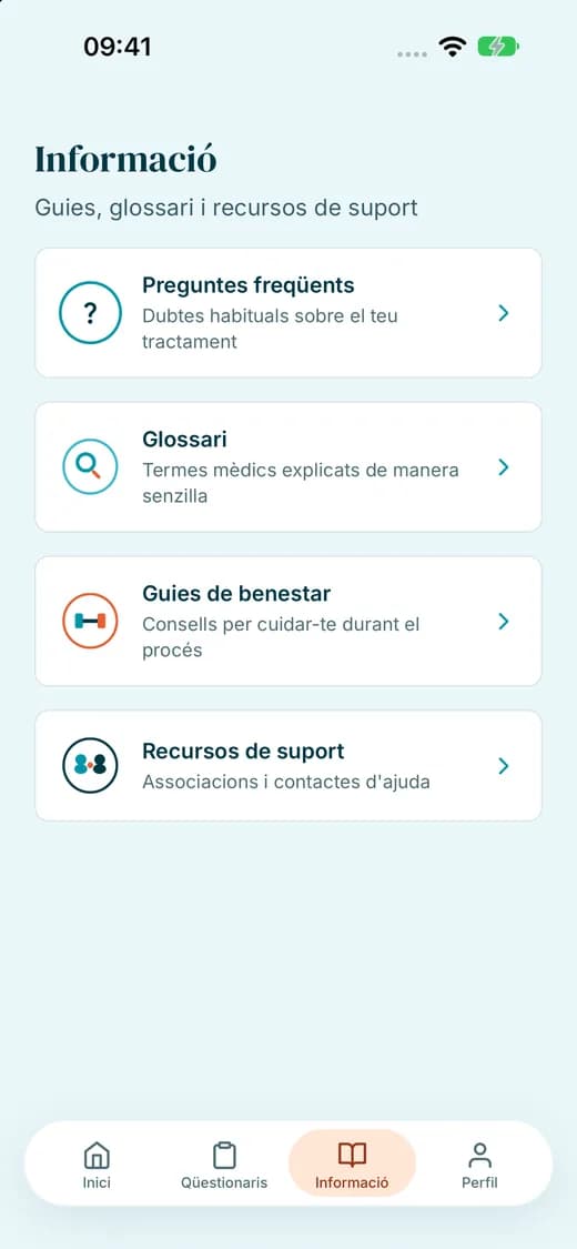 Screenshot of the Your Decision app (3/3)